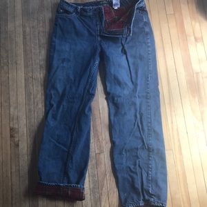 Fleece lined jeans